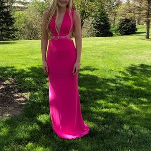 Sherri Hill Barbie Pink prom dress
